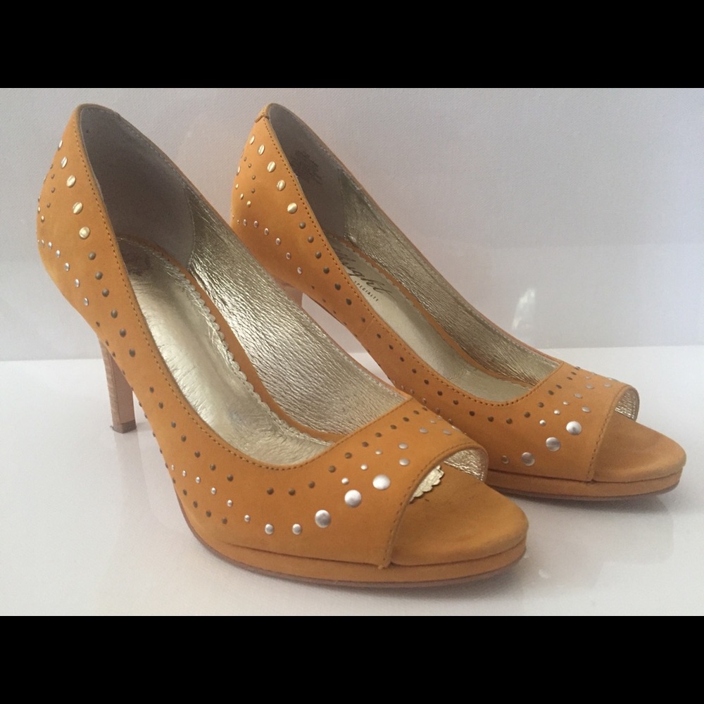 Miss Albright Studded Peep Toe Heels